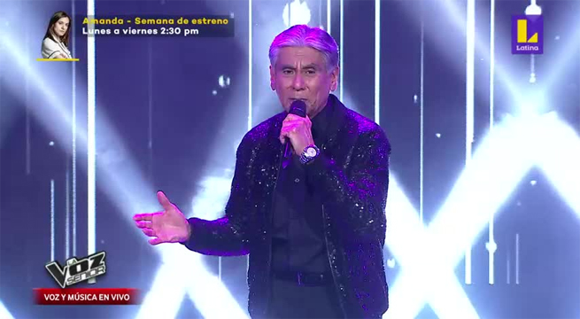 Julio César Mancilla brilló en el escenario cantando “Vivir así es morir de amor”