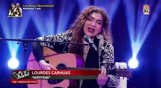 Lourdes Carhuas logró emocionar a todos los presentes cantando “Miénteme”