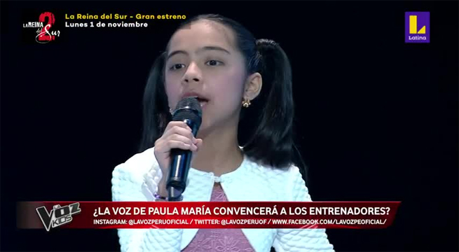 Paula María Fernández logró convencer a los entrenadores cantando “La Bikina”