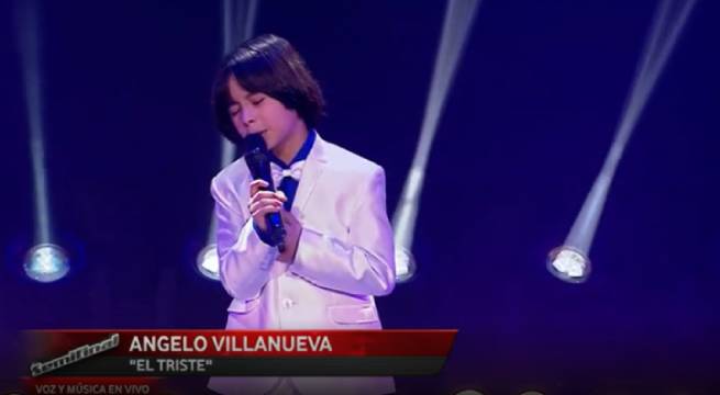 Ángelo Villanueva interpretó el tema “El triste” en la semifinal