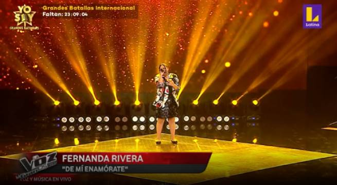 Fernanda Rivera cantó “De mí enamórate” en la final de ‘La Voz Kids’