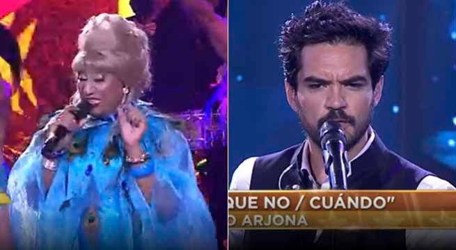 El imitador de Celia Cruz se enfrentó al imitador de Ricardo Arjona
