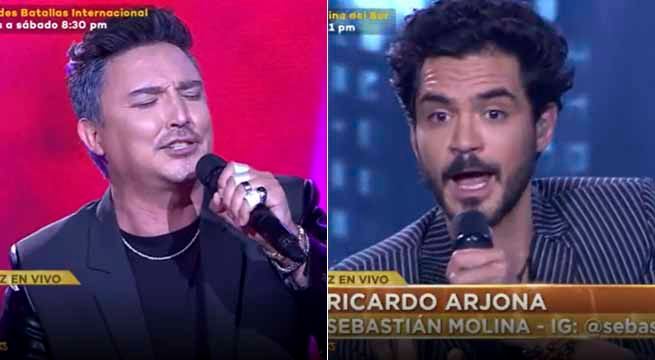 El imitador de Alejandro Sanz intentó quitarle su lugar al imitador de Ricardo Arjona