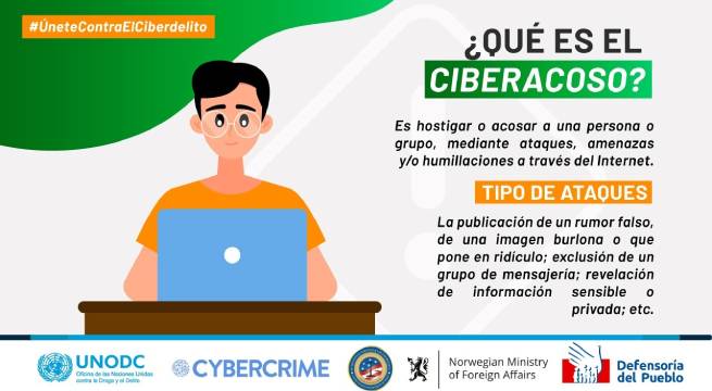 DEFENSORÍA DEL PUEBLO Y LA OFICINA DE NACIONES UNIDAS CONTRA LA DROGA Y EL DELITO (UNODC) PRESENTAN CAMPAÑA PREVENTIVA CONTRA LA CIBERDELINCUENCIA