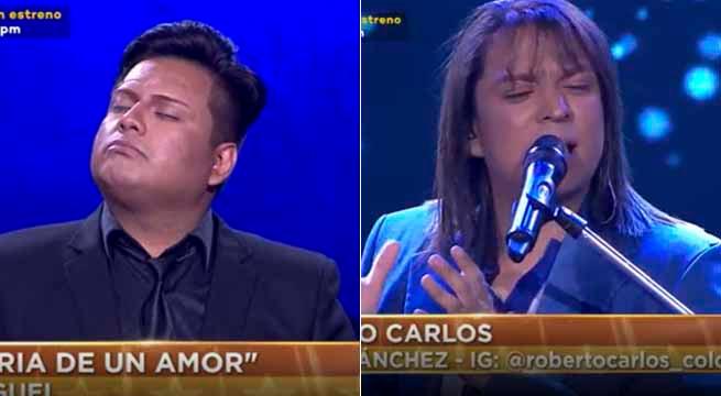 El imitador de Luis Miguel llegó al programa para retar al imitador de Roberto Carlos