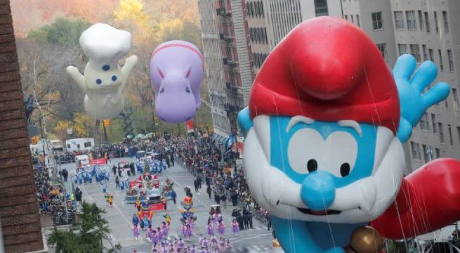 Espectadores vuelven en modo presencial al desfile de Acción de Gracias de Nueva York