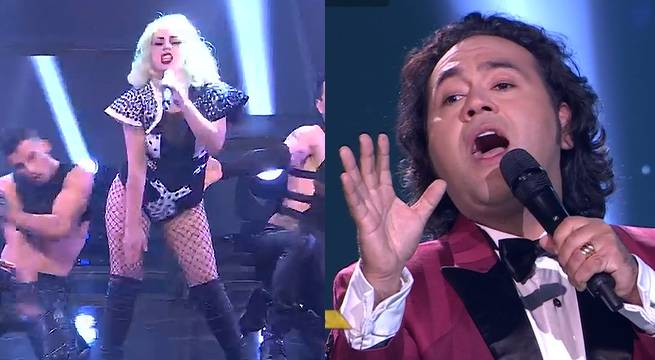 Imitadores de Lady Gaga y Dyango tuvieron un gran duelo musical