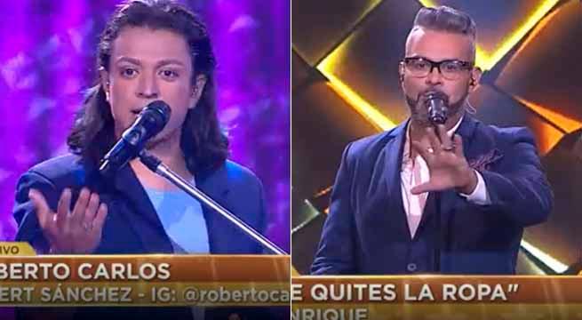Los imitadores de Roberto Carlos y Luis Enrique se enfrentaron en duelo de desempate