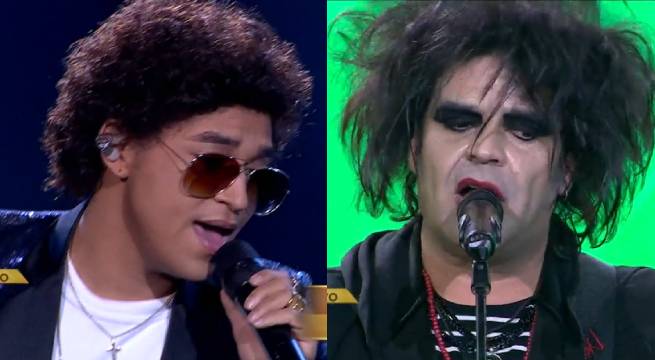 Imitadores de Bruno Mars y Robert Smith tuvieron un vibrante duelo