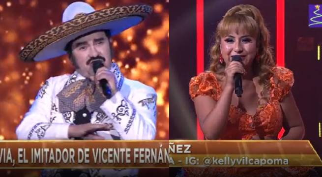 Los imitadores de Vicente Fernández y Anita Santivañez nos regalaron gran batalla