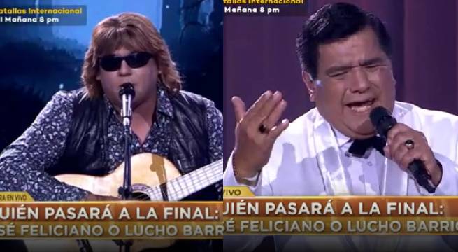 El imitador de José Feliciano retó al imitador de Lucho Barrio en la semifinal