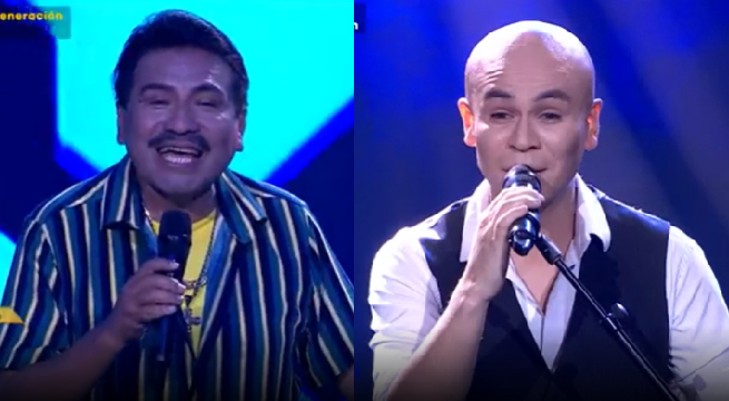 Los imitadores de Frankie Ruiz y Gian Marco se enfrentaron en la primera batalla de la noche