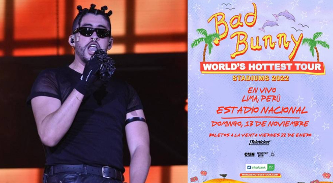 Bad Bunny confirma concierto en Lima este 2022 como parte de gira mundial