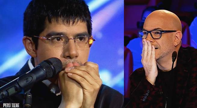 Andrés Saavedra imitó distintos instrumentos musicales y así le fue