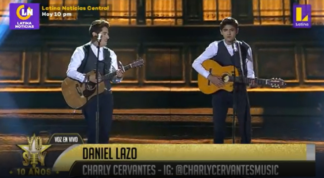 Imitadores de Daniel Lazo interpretaron el tema “Ojos azules”