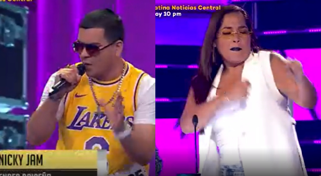 Imitador de Nicky Jam puso a bailar a Katia Palma con el tema “La combi completa”