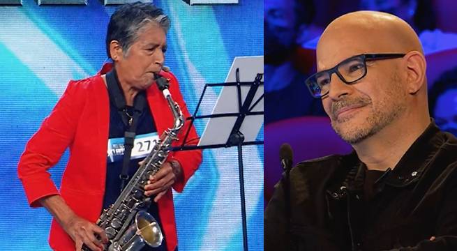 Blanca Chafloque se lució con su dominio del saxofón