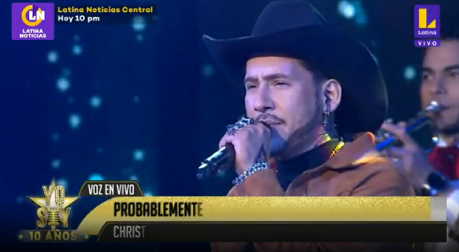 Imitador de Christian Nodal abrió la gala del martes con el tema “Probablemente”