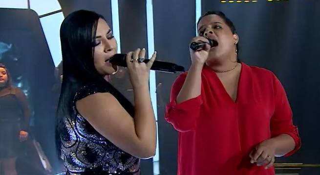 Diana Agurto y Débora López cantaron “Hipócrita” en su batalla