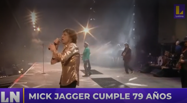 Mick Jagger sigue sorprendiendo sobre los escenarios a sus 79 años