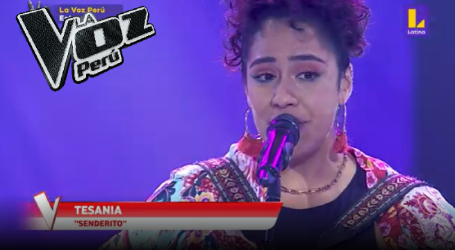 Tesania intentó sorprender al jurado de ‘La Voz Perú’ con el tema “Senderito”