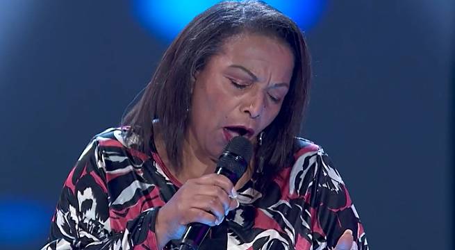 María de los Ángeles cantó “Si me amaras” en su audición de este jueves