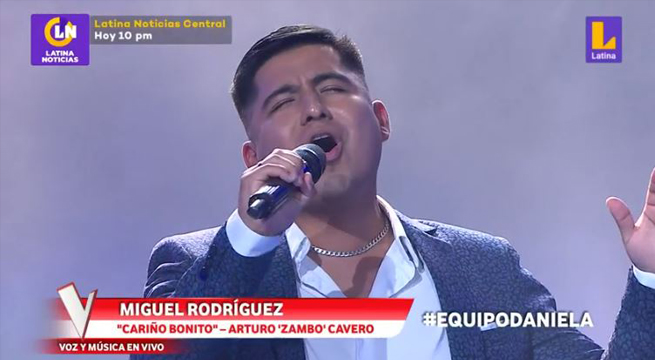 Miguel Rodríguez interpretó “Cariño bonito” en su presentación de este miércoles