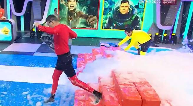 Las familias Hidalgo y Chinchay jugaron al ‘Rompecabezas resbaloso’