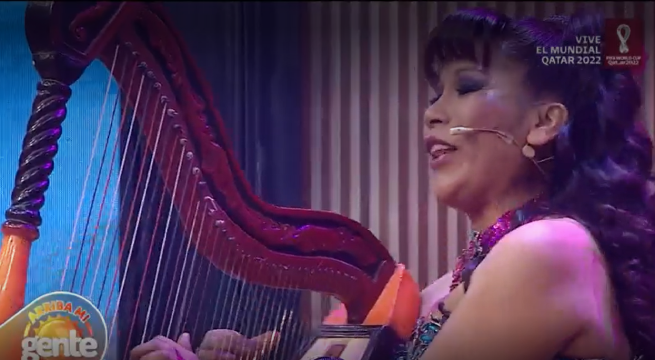 Laurita Pacheco visitó el set de Arriba Mi Gente