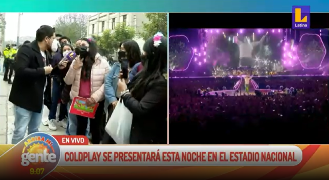Así se vive la previa del concierto de Coldplay en Perú