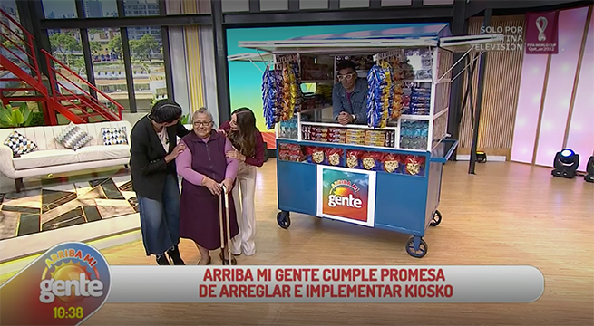 Arriba mi Gente  cumple la promesa de implementarle el kiosko lleno de golosinas