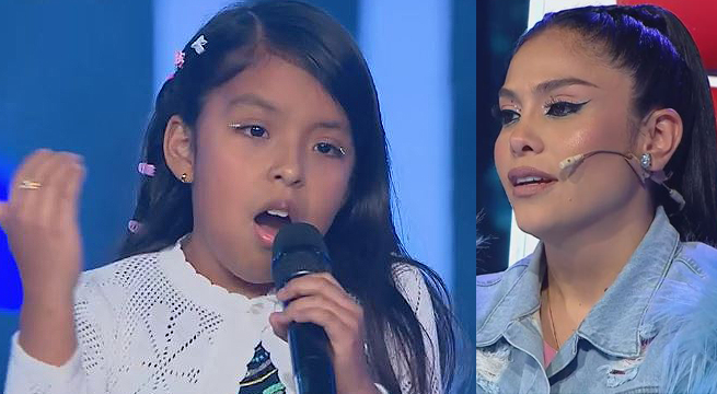 Valentina Acosta emocionó a todos al cantar “Cabellos blancos”