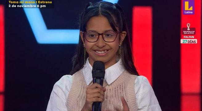 La pequeña Emily demostró todo su talento para el canto y el baile sobre el escenario de La Voz Kids