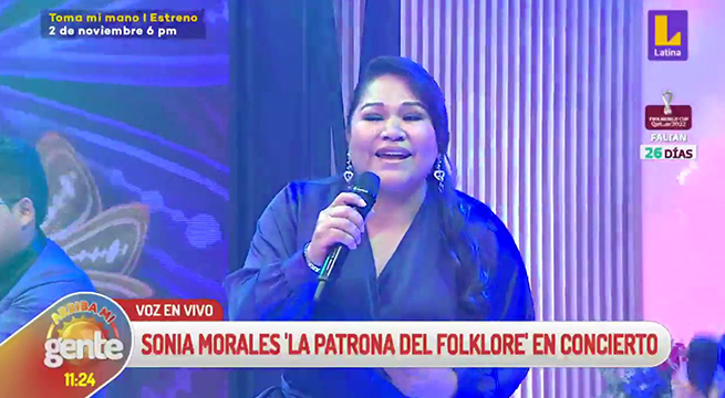 Arriba mi gente: Sonia Morales festeja 18 años de carrera artística