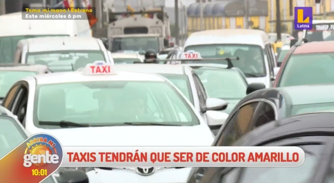 ATU ordena que todos los taxis independientes deberán ser de color amarillo