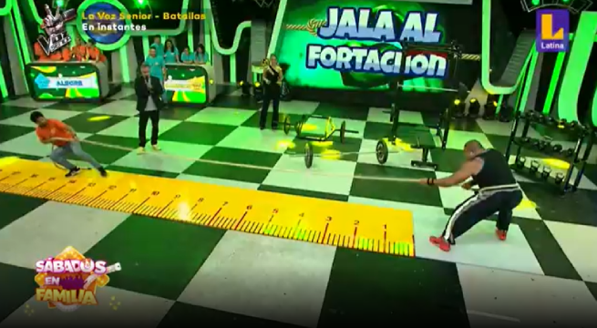 Las familias Alegre y Diez Canseco se enfrentaron a ‘La Mole’ en ‘Jala al fortachón’