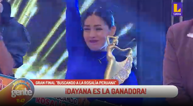 La emotiva celebración de Dayana tras ganar el concurso ‘Buscando a la Rosalía Peruana’