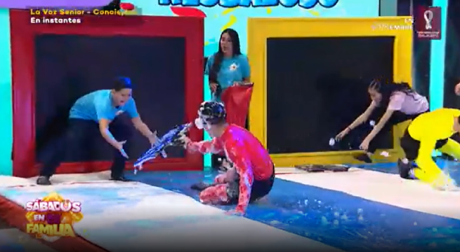 Las familias Iberico y Labarca jugaron al ‘Rompecabezas resbaloso’