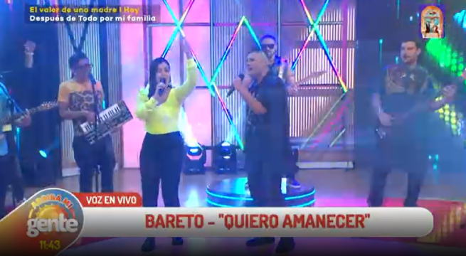 Bareto visitó el set de Arriba Mi Gente