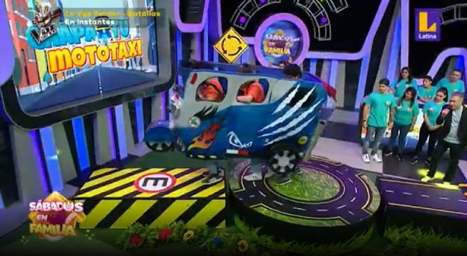 Korina Rivadeneira y Mario Hart lideraron a las familias en ‘Chapa tu mototaxi’