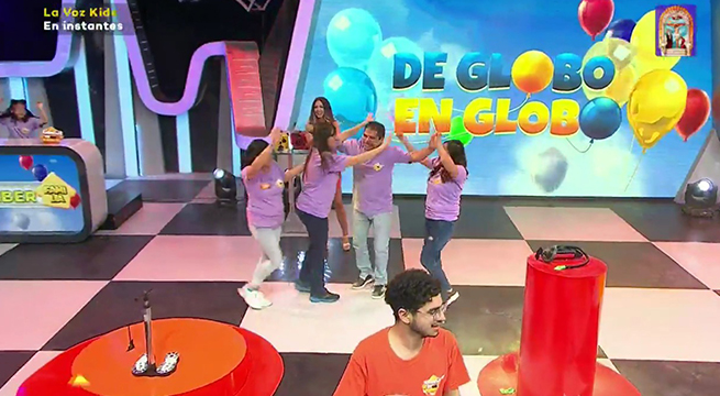 Las familias Velásquez y Lucumber se enfrentaron en 'De globo en globo'