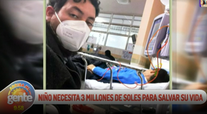 Arriba Mi Gente: Niño con Leucemia necesita 3 millones de soles para salvar su vida