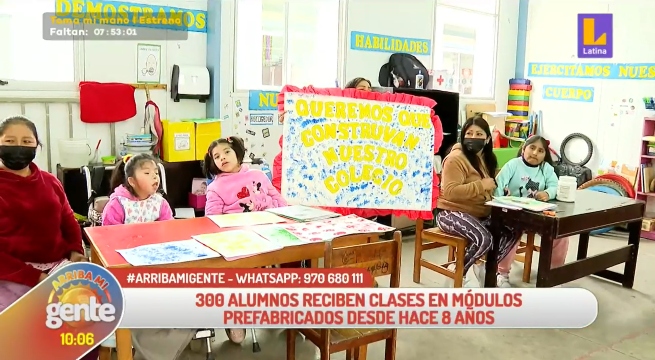 Villa El Salvador: 300 alumnos con necesidades especiales reciben clases en módulos prefabricados