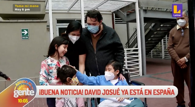 Juntos por David Josué: Niño con leucemia aguda ya se encuentra en España