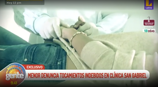 Menor denuncia tocamientos indebidos en clínica San Gabriel