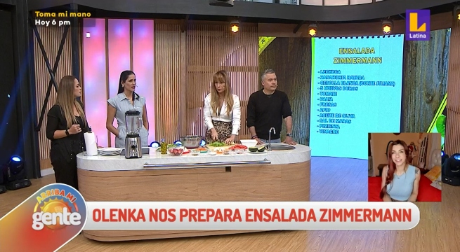 Olenka Zimmermann y Xoana Gonzáles nos enseñan a preparar la ‘ensalada Zimmermann’