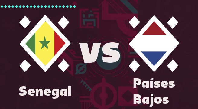 Senegal vs Países Bajos  (0-2) - Partido Completo - Lunes 21 de noviembre