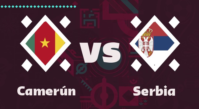 Camerún vs Serbia (3-3) - Partido Completo - Lunes 28 de noviembre