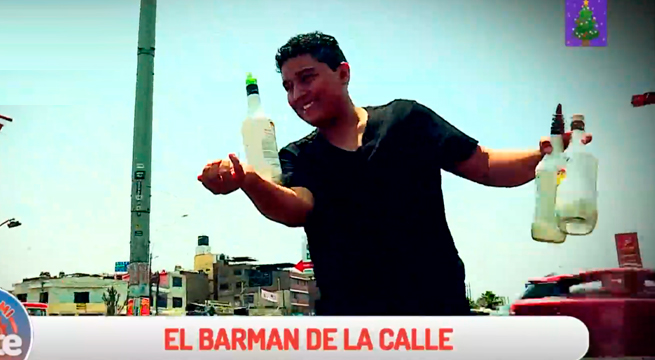 Conoce a Carlos Bernal, el barman de la calle