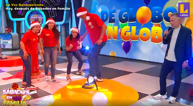 “Sábados en familia”: equipos se enfrentaron en el divertido juego “De globo en globo”